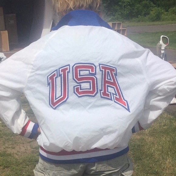 Vintage Jackets & Blazers - Vintage USA Olympic Jacket Spell out AUTHENTIC
